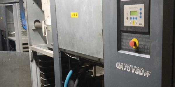 Проведение технического обслуживания (ТО) на компрессоре ATLAS COPCO GA 75VSD