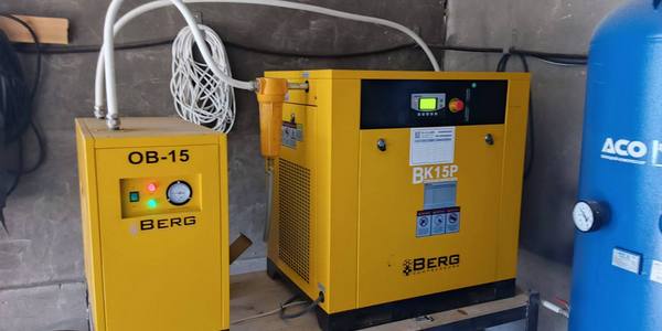 Техническое обслуживание винтового компрессора BERG ВК15Р